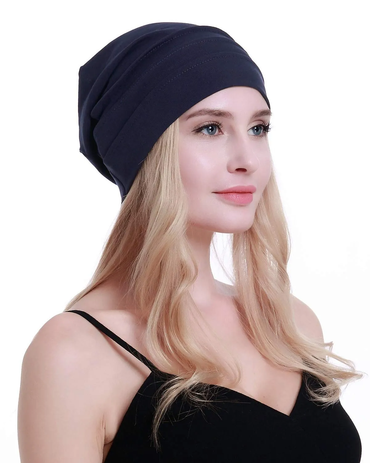 Osvyo Berretto in Cotone da Donna per Chemio e Perdita di Capelli, Taglia Unica - immagine 2