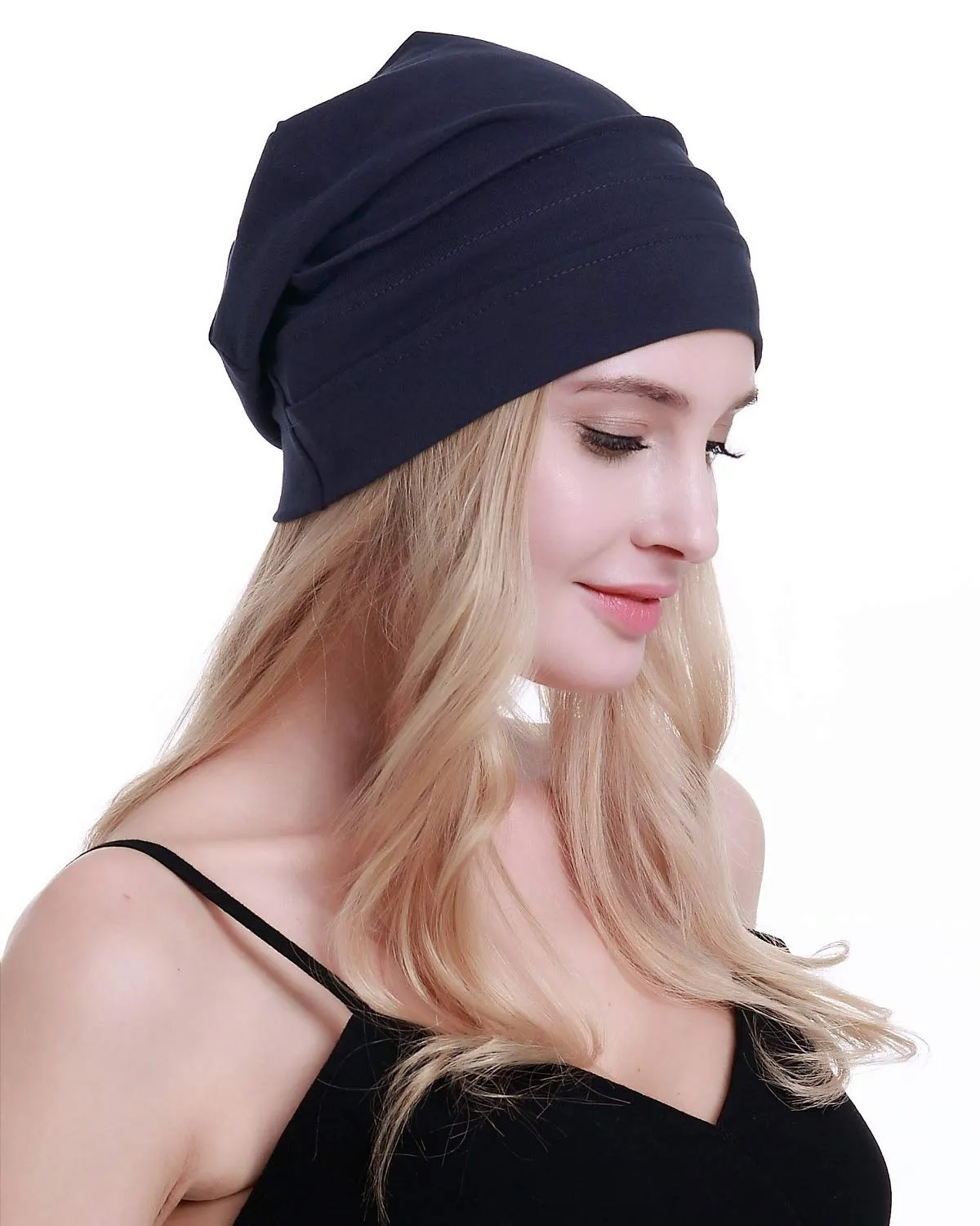 Osvyo Berretto in Cotone da Donna per Chemio e Perdita di Capelli, Taglia Unica - immagine 3