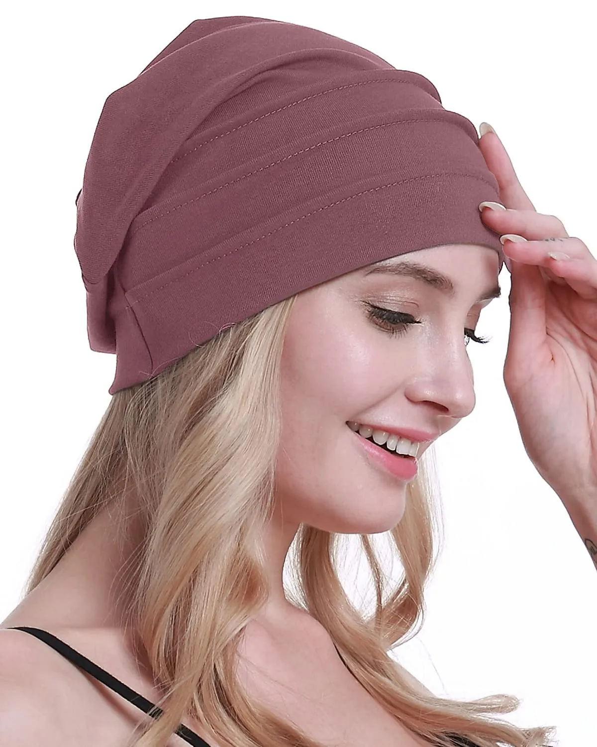Osvyo Berretto in cotone da donna per chemio e perdita di capelli, Taglia unica - immagine 7