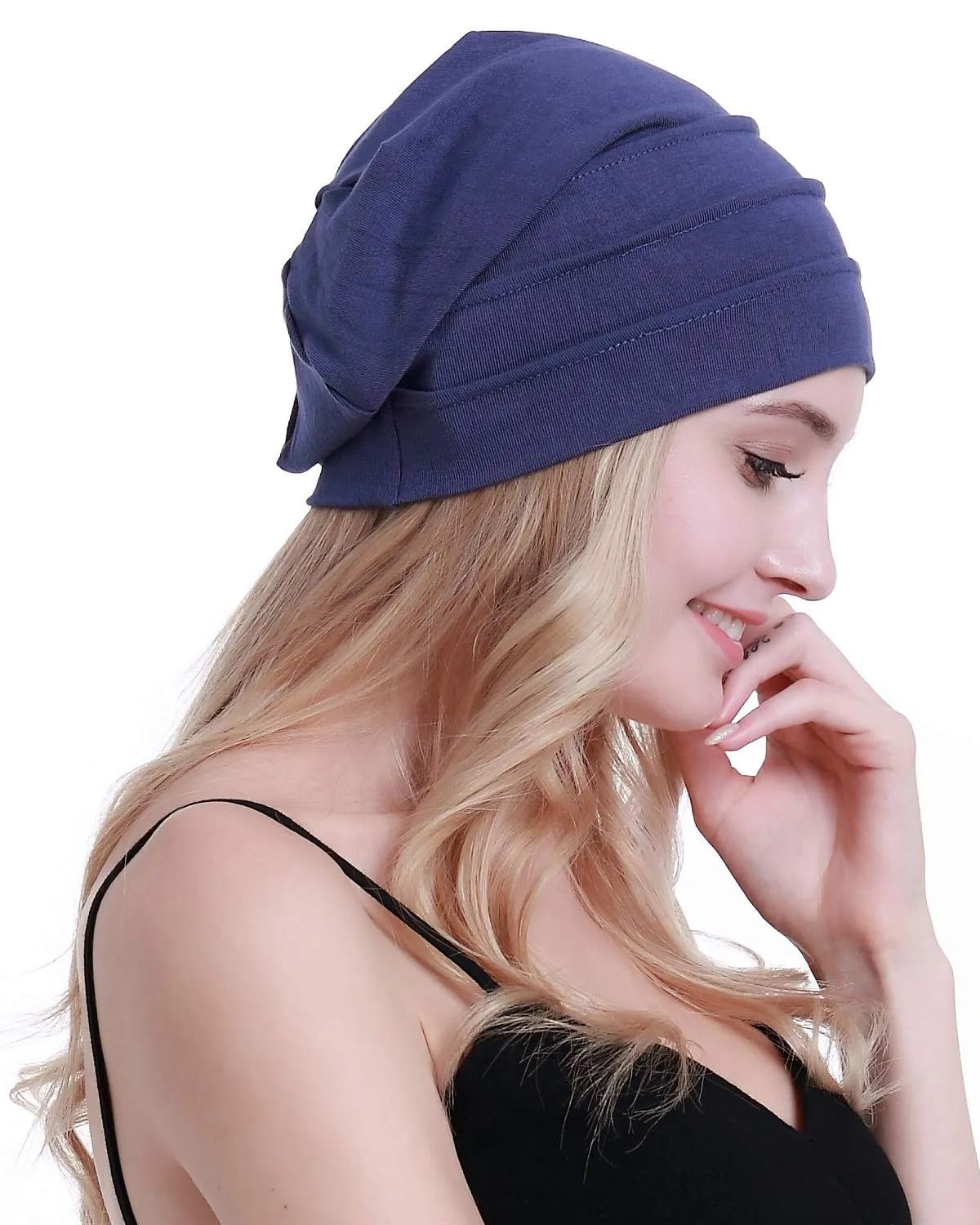 Osvyo Berretto in cotone da donna per chemio e perdita di capelli, Taglia unica - immagine 4