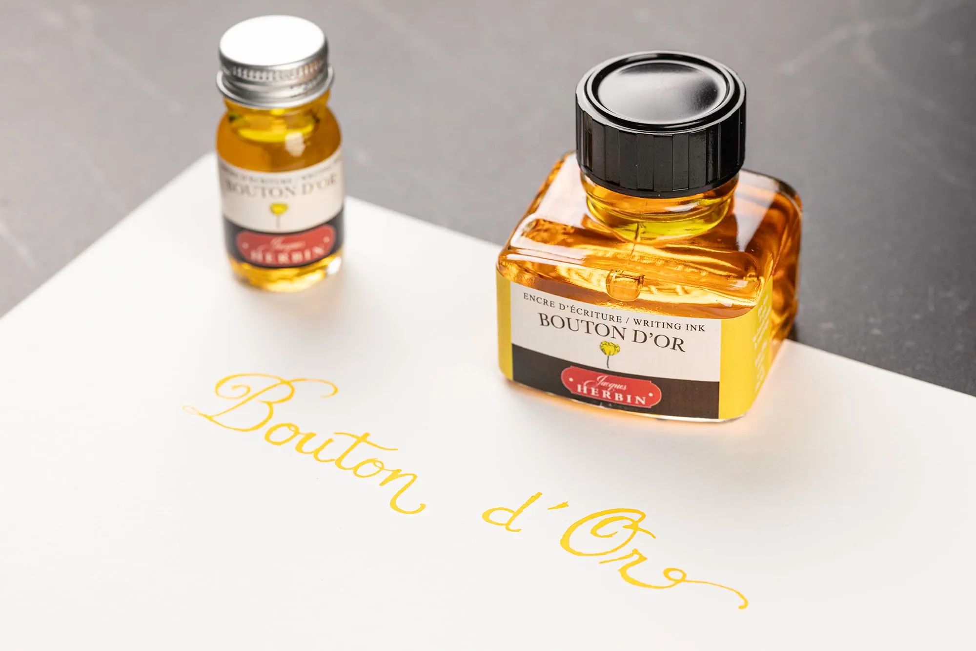 Jacques Herbin 13053T Inchiostro Giallo Bouton d'Or 30 ml - immagine 6