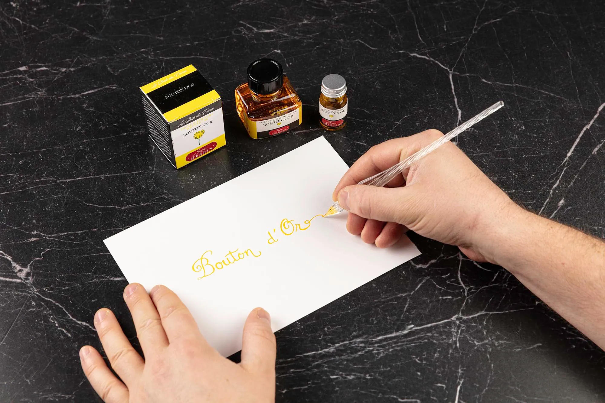 Jacques Herbin 13053T Inchiostro Giallo Bouton d'Or 30 ml - immagine 8