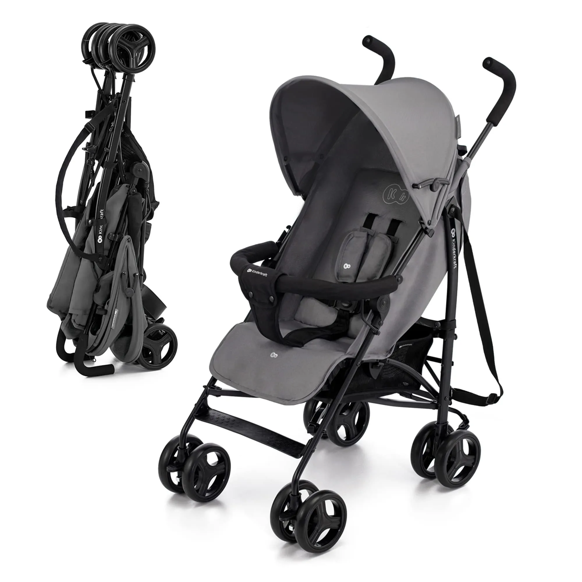 Kinderkraft TIK Passeggino Leggero e Compatto, Grigio - immagine 1