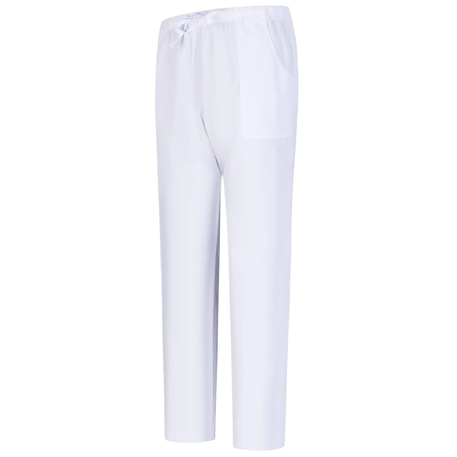 Misemiya Pantaloni Unisex Uniforme di Lavoro Clinica Ospedale BZ-6802 - XL, Bianco 68 - immagine 1