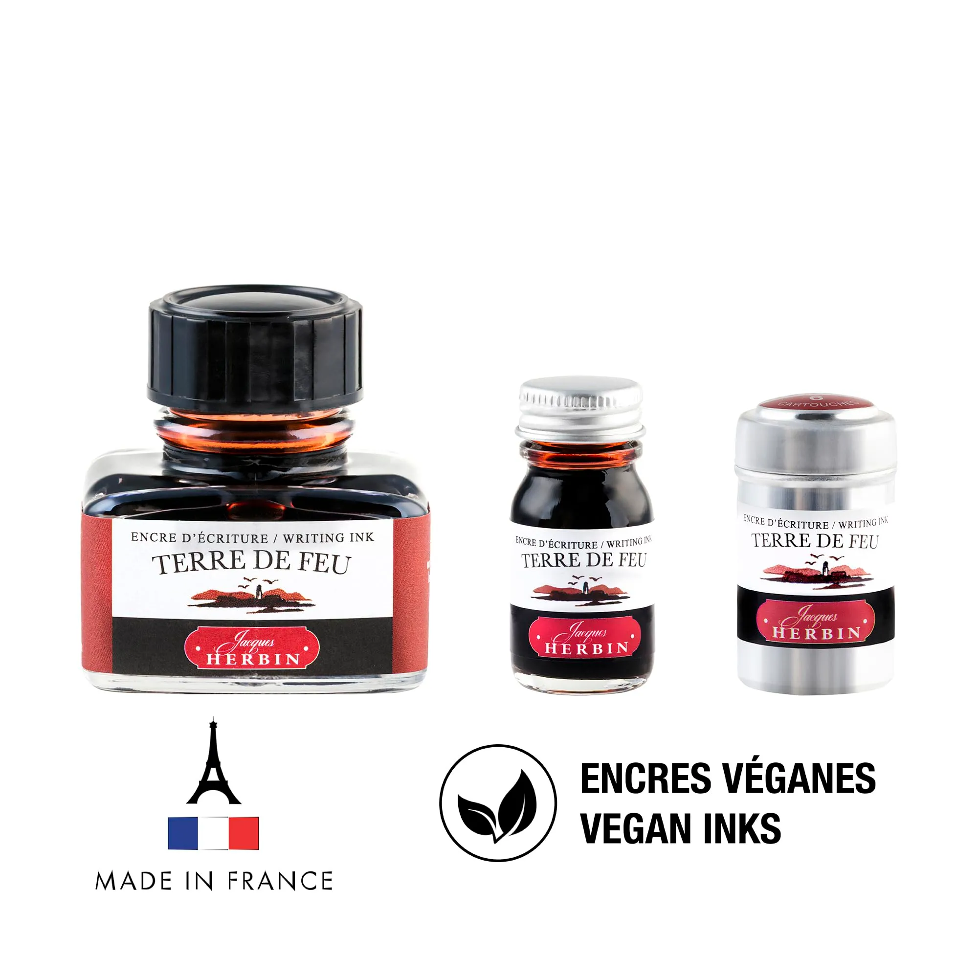 Jacques Herbin Terra di Fuoco Ink Set 11547T, 10 ml - immagine 5