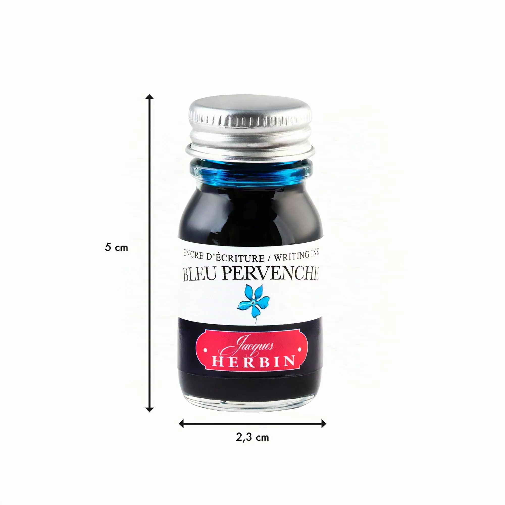 Jacques Herbin 11513T Inchiostro per penna stilografica, Blu Pervinca, 10 ml - immagine 2