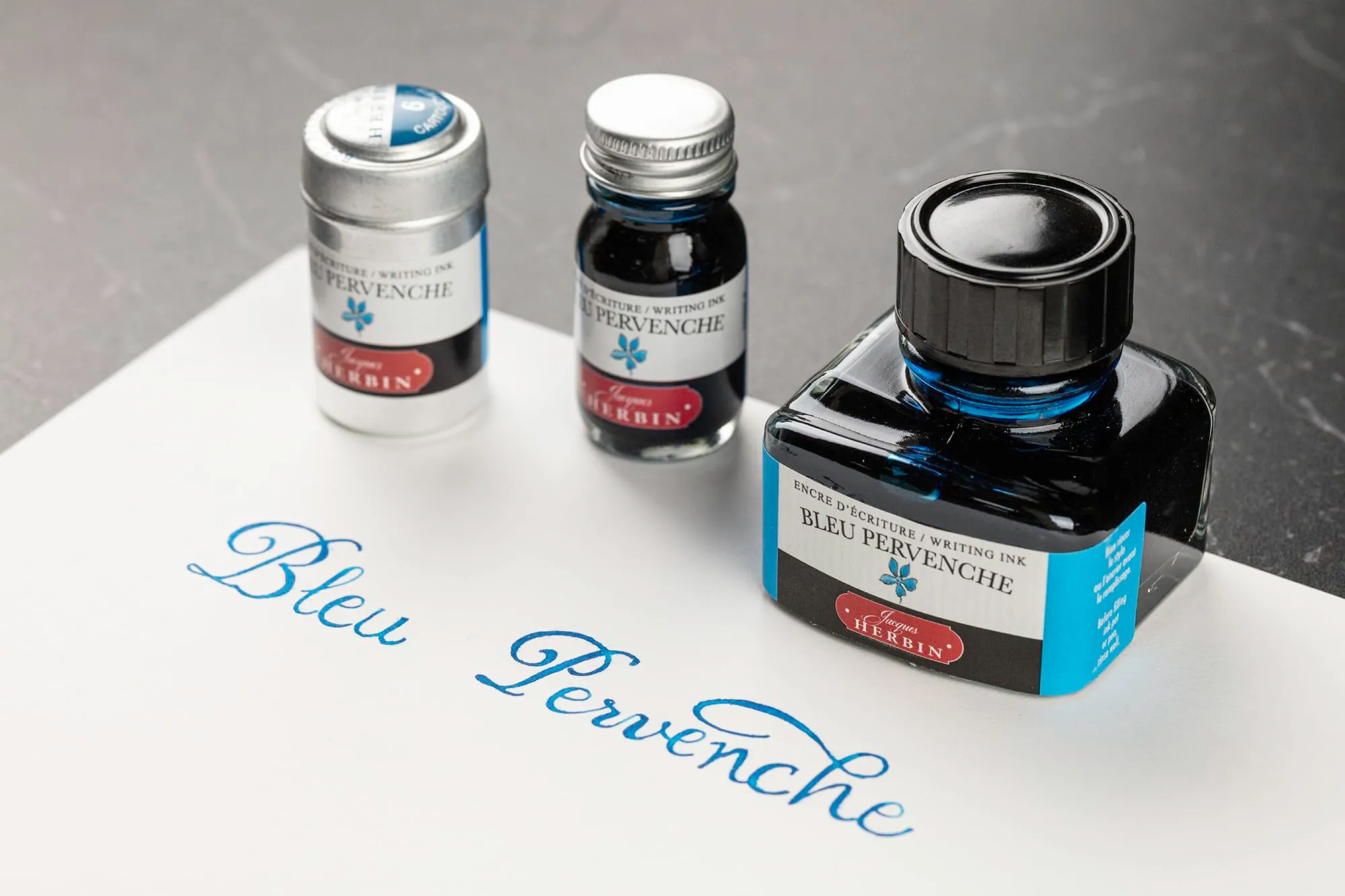 Jacques Herbin 11513T Inchiostro per penna stilografica, Blu Pervinca, 10 ml - immagine 4