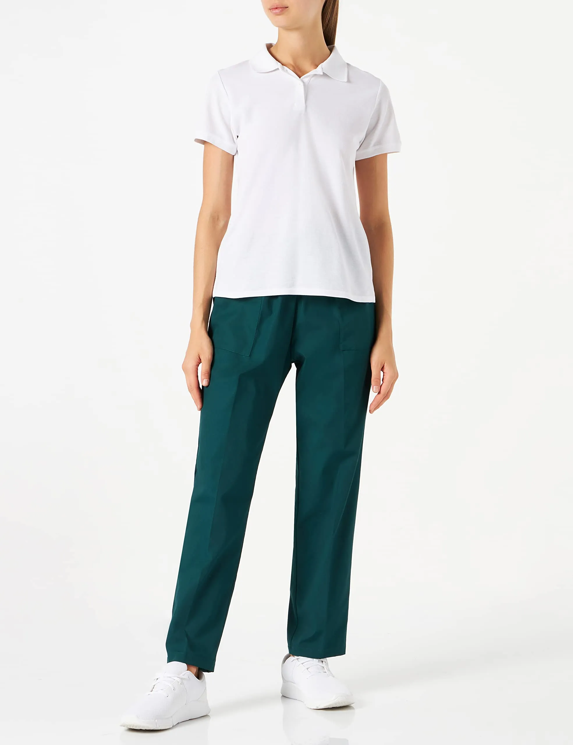 Misemiya Pantaloni Unisex Vita Elastica Uniforme di Lavoro BZ-6802, XXL, Verde 68 - immagine 4