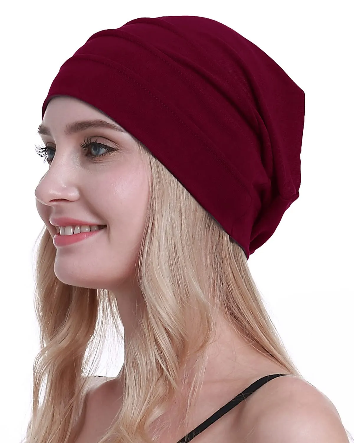 osvyo Cappelli in cotone per chemioterapia e perdita di capelli da donna, Taglia unica - immagine 1