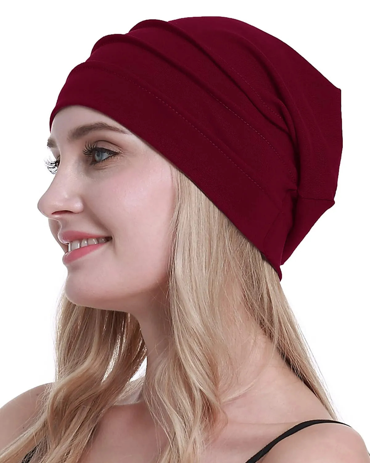osvyo Cappelli in cotone per chemioterapia e perdita di capelli da donna, Taglia unica - immagine 5