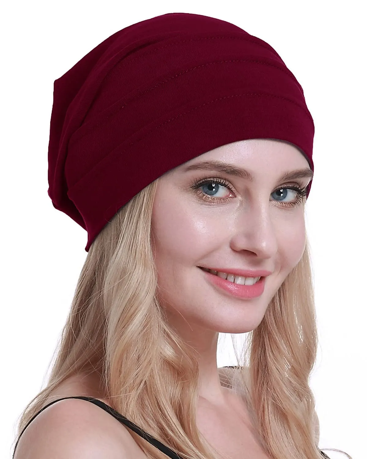 osvyo Cappelli in cotone per chemioterapia e perdita di capelli da donna, Taglia unica - immagine 7