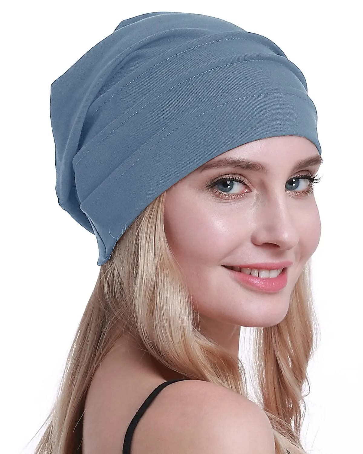 Osvyo Berretto in cotone da donna per chemio e perdita di capelli, Taglia unica - immagine 7