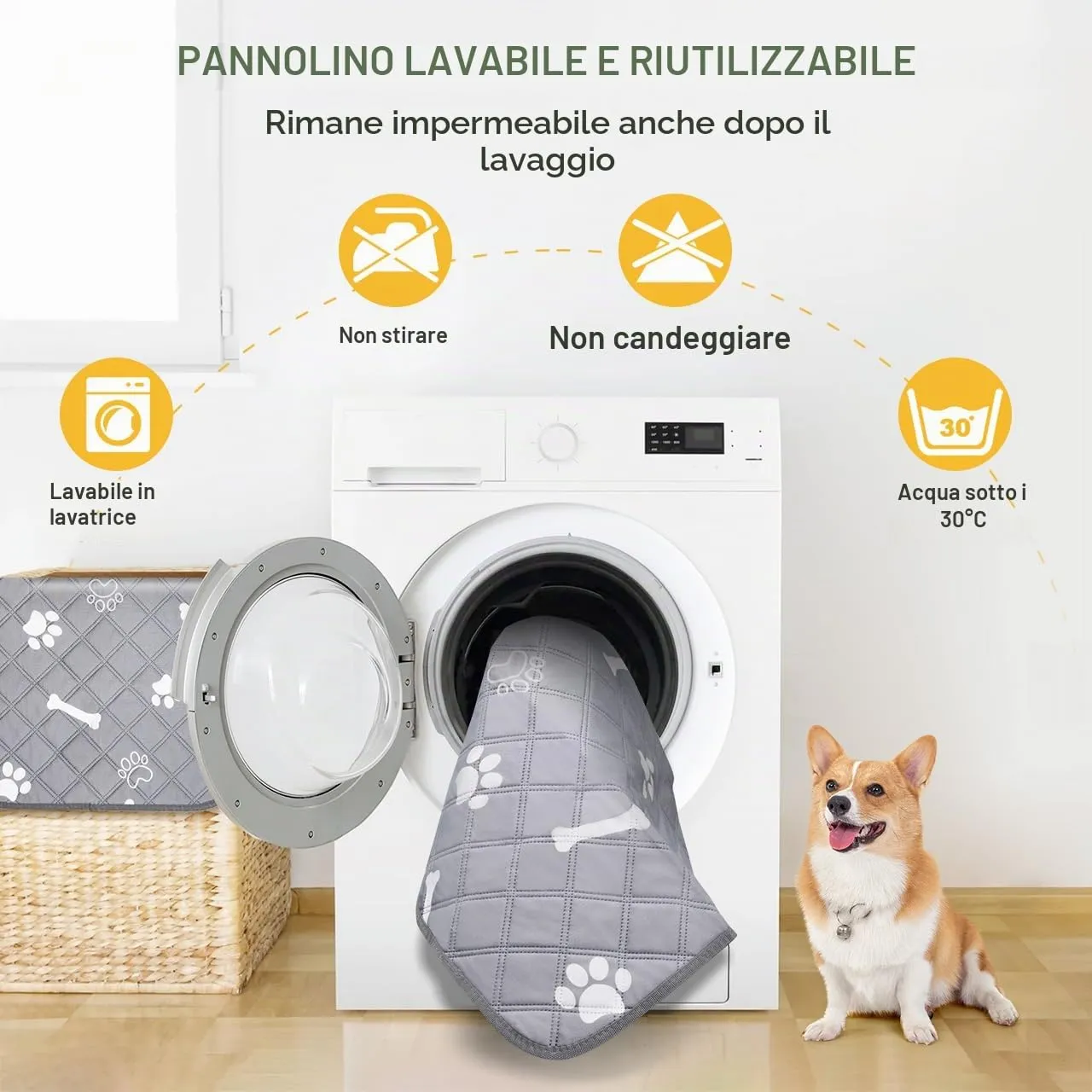 Gimars Tappetini Lavabili per Cani, 100×70 cm, 2 Pezzi - immagine 5