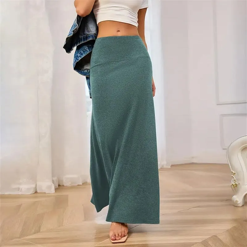 Adigaber Gonna Lunga da Donna Elasticizzata Vita Alta Maxi Yoga - immagine 4