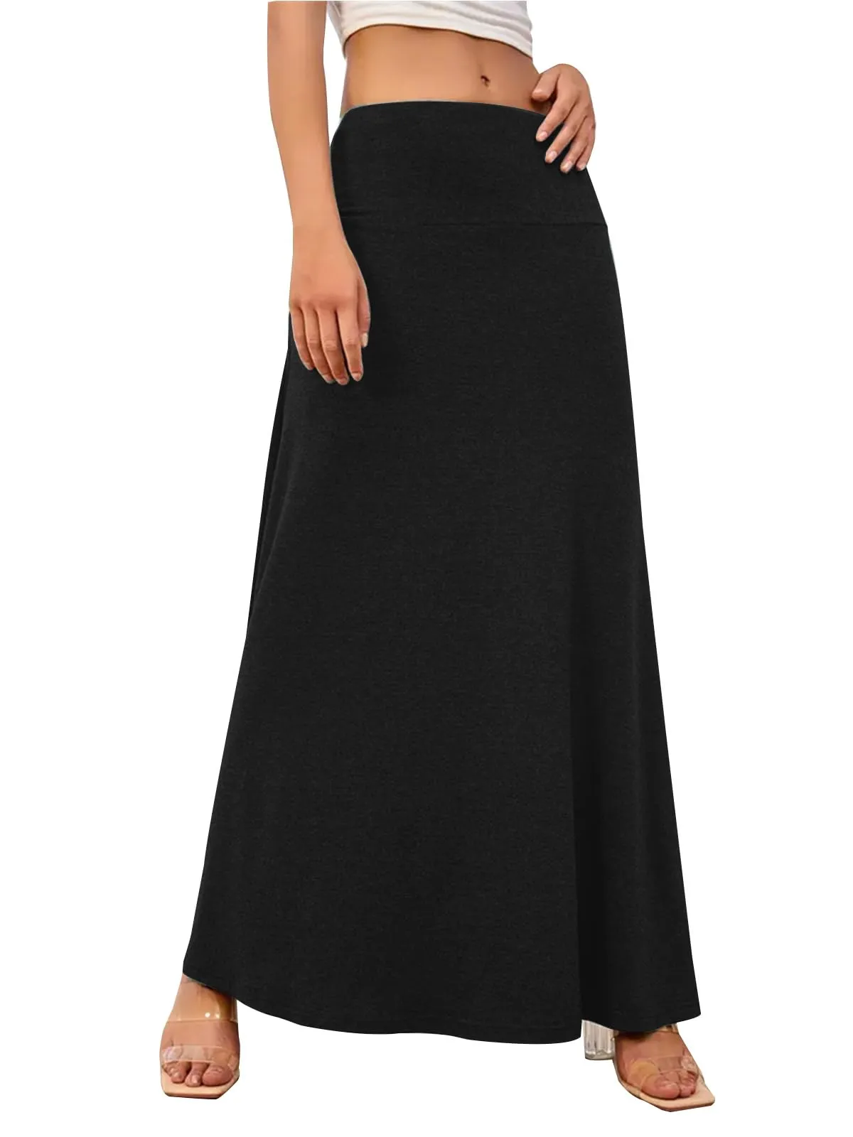 Adigaber Gonna Lunga da Donna Vita Alta Maxi Yoga - immagine 1