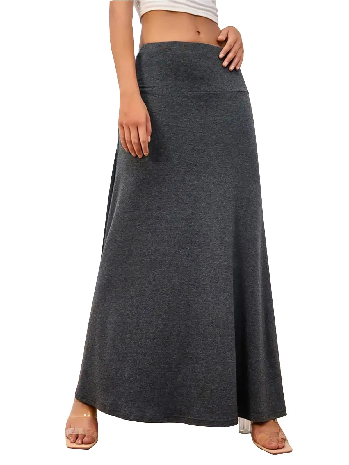 Adigaber Gonna Lunga da Donna Vita Alta Maxi Yoga - immagine 1
