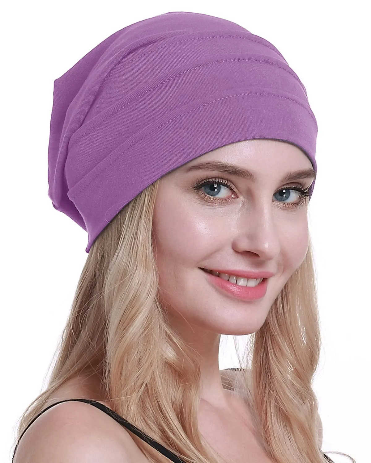 osvyo Cappelli di cotone per chemioterapia e perdita di capelli da donna, Taglia unica - immagine 1