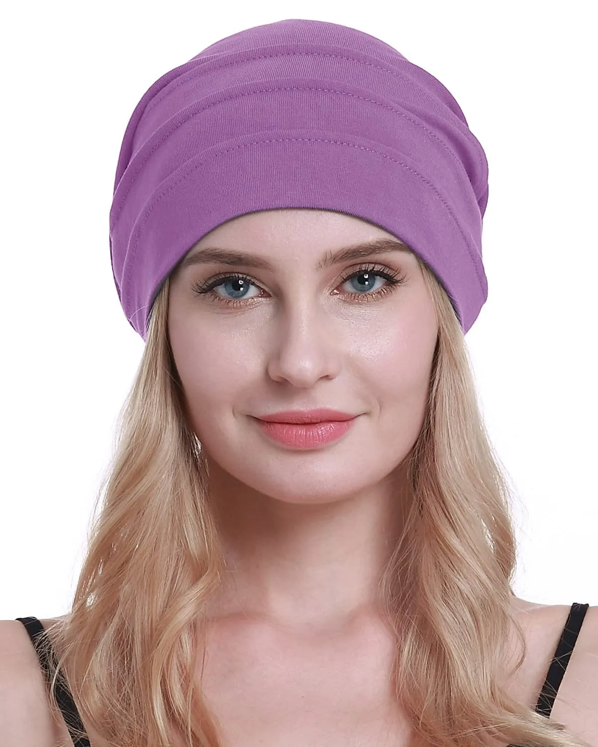osvyo Cappelli di cotone per chemioterapia e perdita di capelli da donna, Taglia unica - immagine 5