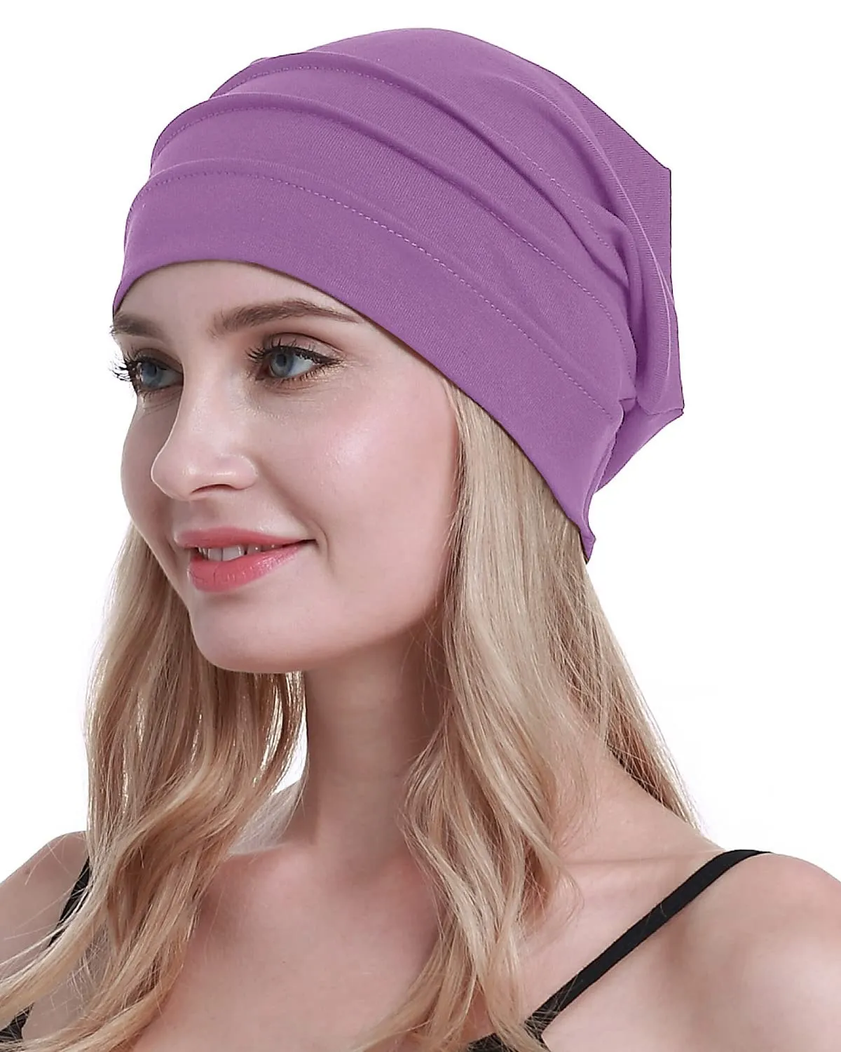 osvyo Cappelli di cotone per chemioterapia e perdita di capelli da donna, Taglia unica - immagine 6
