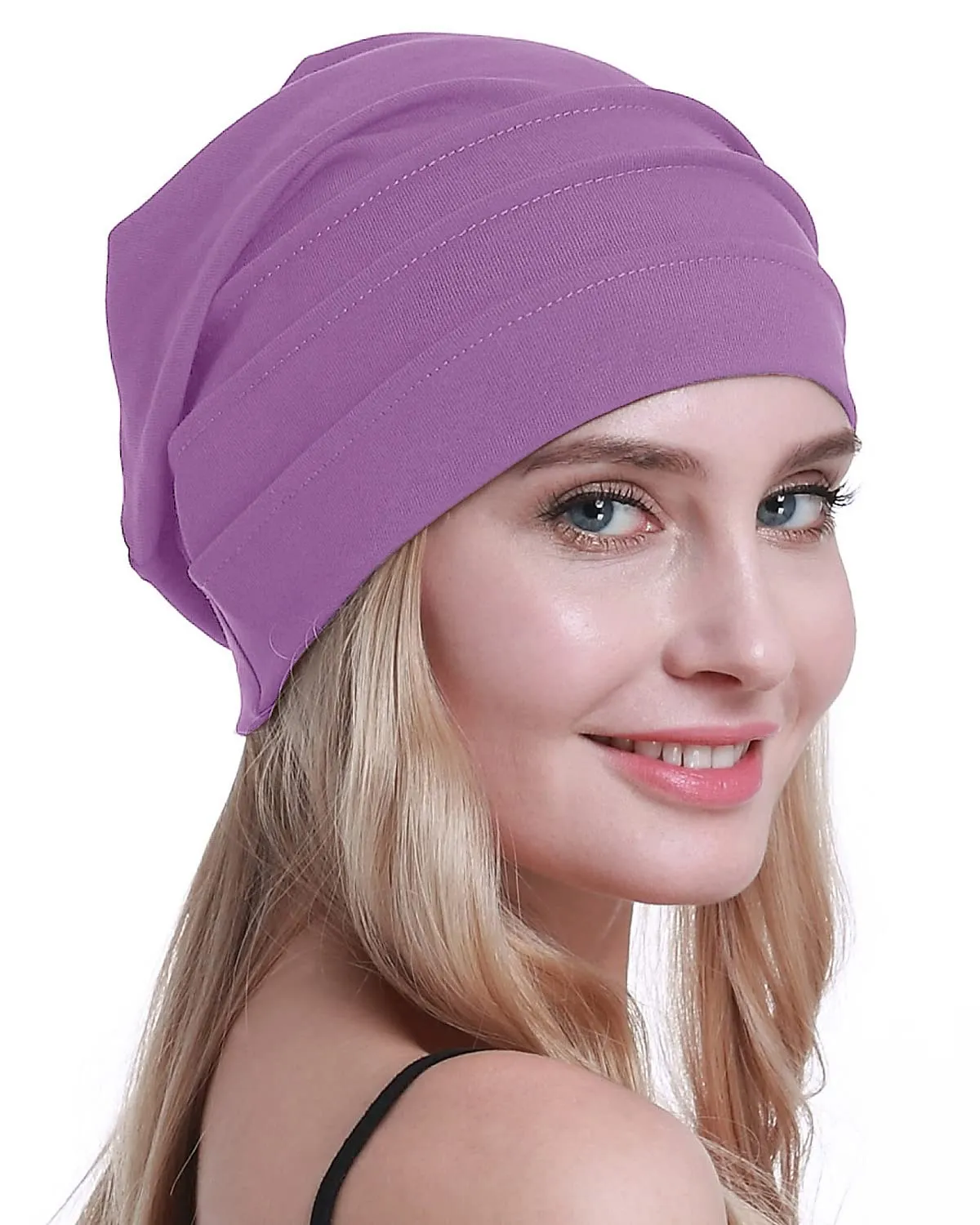 osvyo Cappelli di cotone per chemioterapia e perdita di capelli da donna, Taglia unica - immagine 7