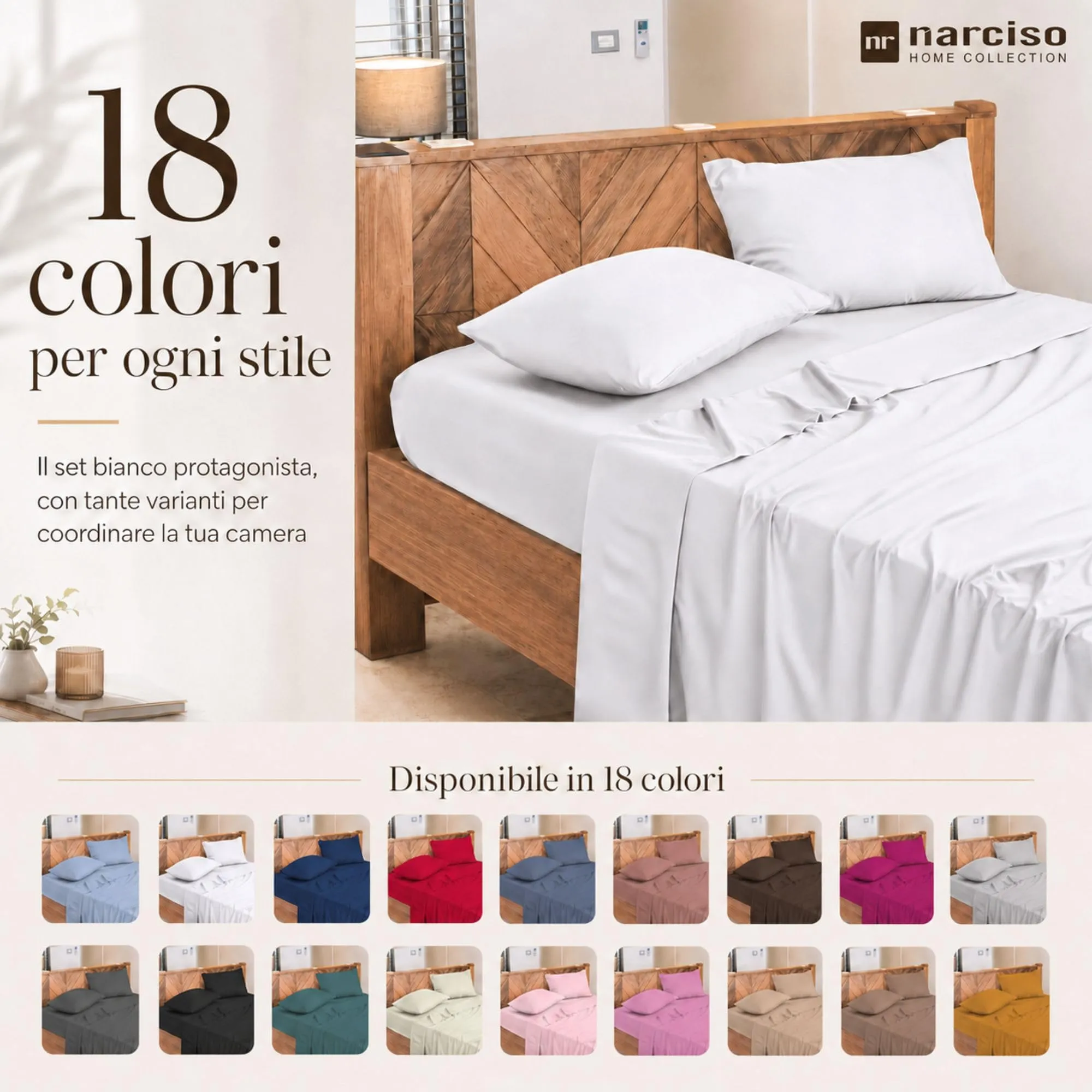 Narciso Completo Letto Singolo 100% Cotone, Lenzuolo Sotto con Angoli 90x200, Lenzuolo Sopra 150x290, Federa 50x80cm (Bordeaux) - immagine 6