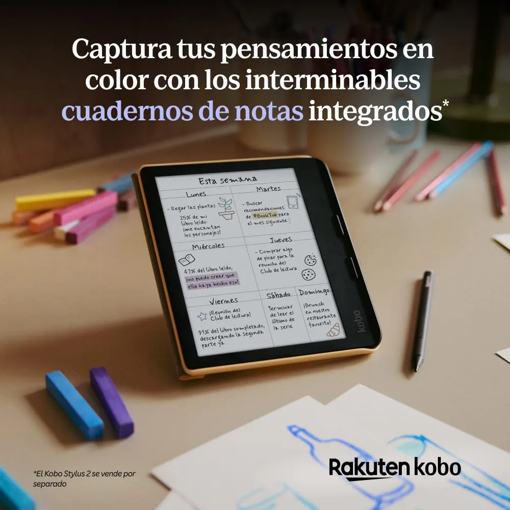 Kobo Libra Colour Bundle with Stylus 2 (Nero) - immagine 3