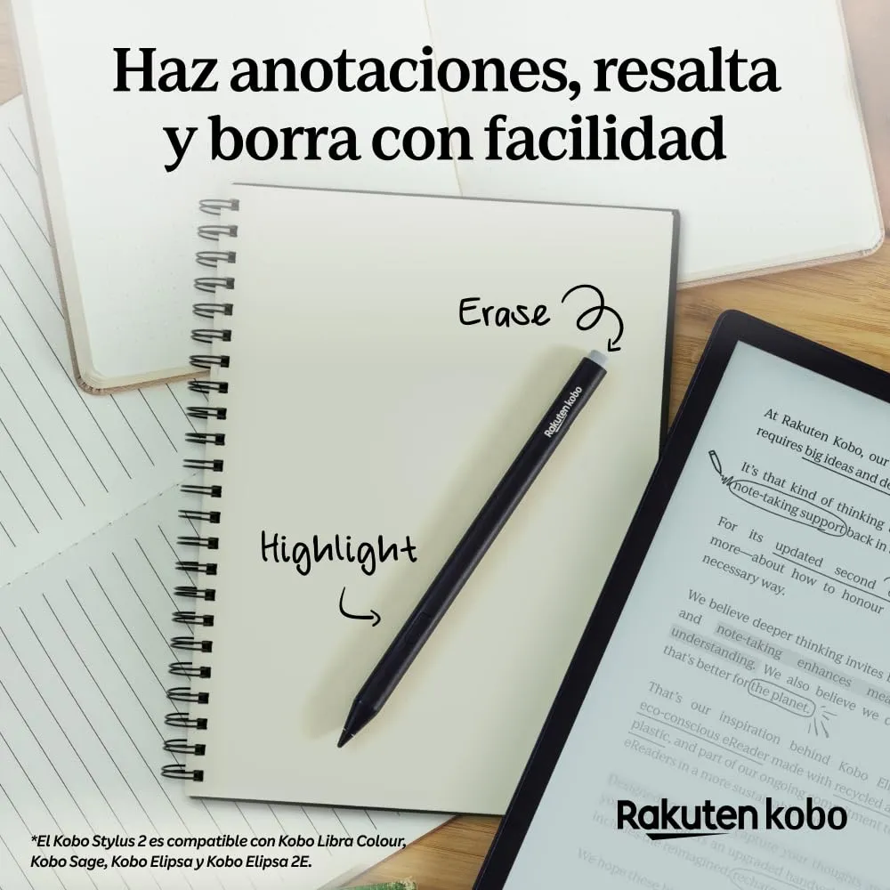 Kobo Libra Colour Bundle with Stylus 2 (Nero) - immagine 7