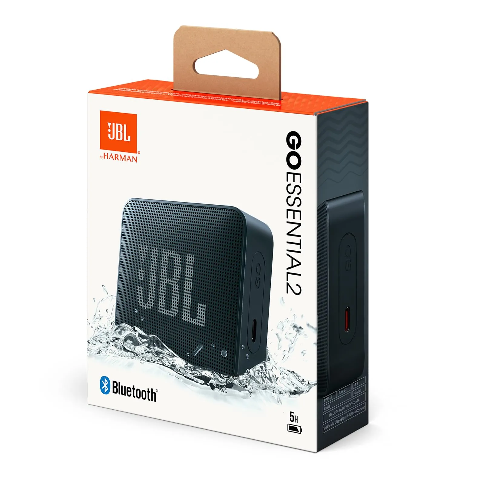 JBL Go Essential 2 Portable Bluetooth Speaker, Nero - immagine 9