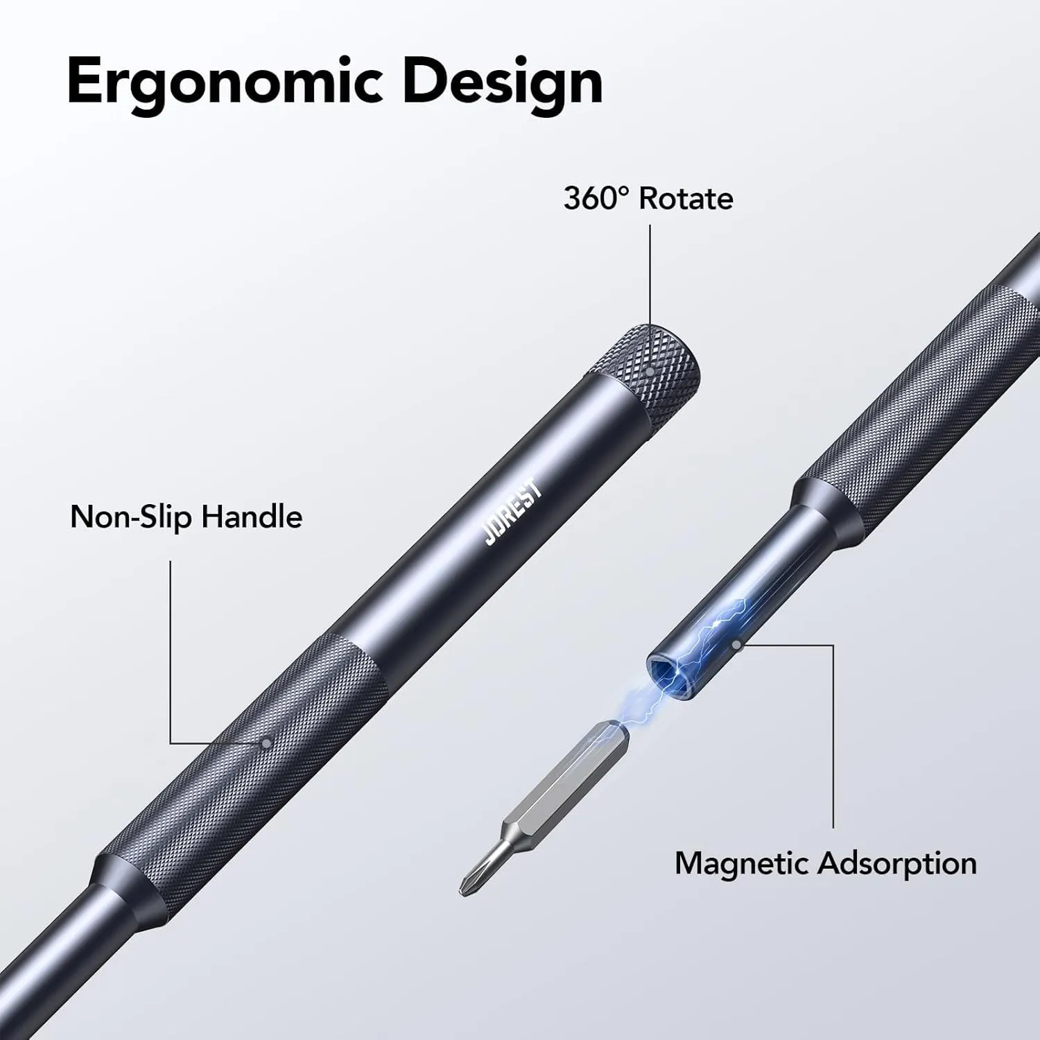 Jorest 50 in 1 Precision Screwdriver Set, Magnetic Repair Kit with Torx Bits for Macbook, iPhone, Laptop, Switch, Glasses, Watch, PS4, PS5, Xbox, Toys - immagine 4