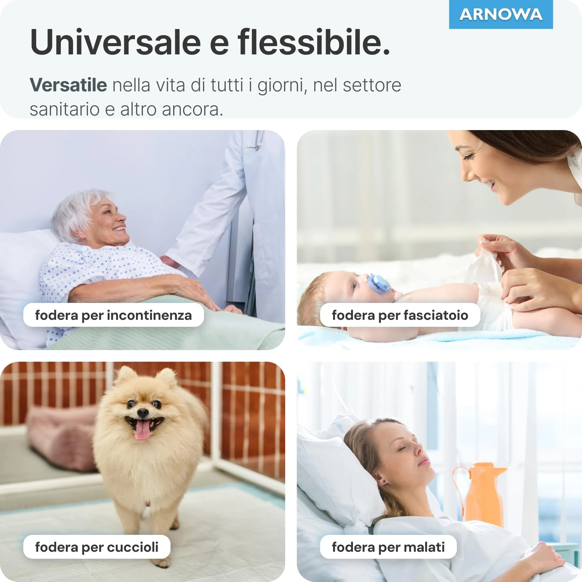 ARNOMED Traversine usa e getta per incontinenza 60x40cm, 240 pezzi - immagine 3