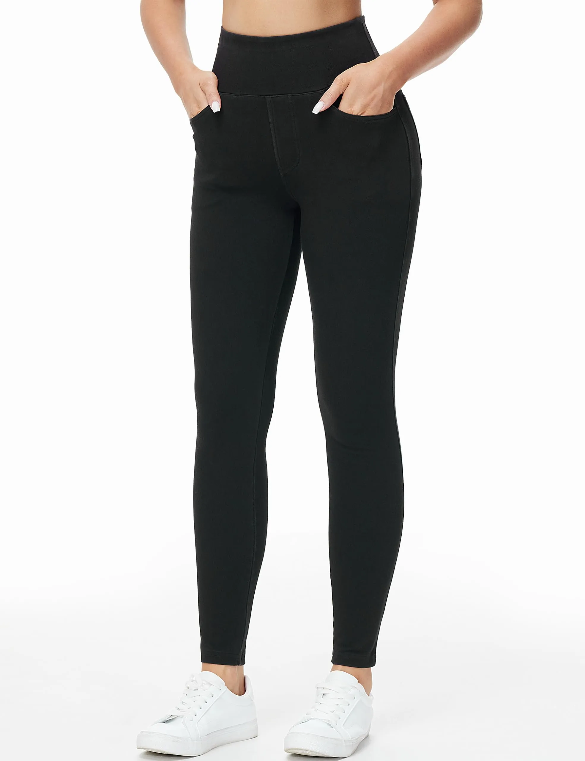 THE GYM PEOPLE Jeggings Donna Vita Alta Skinny Stretch con Tasche - immagine 4