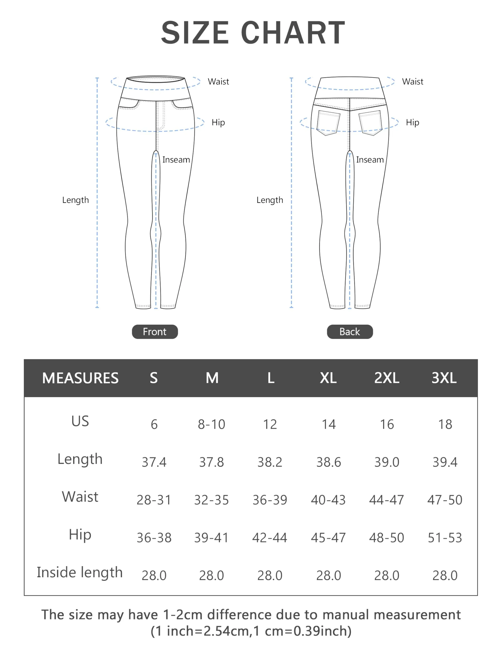 THE GYM PEOPLE Jeggings Donna Vita Alta Skinny Stretch con Tasche - immagine 7