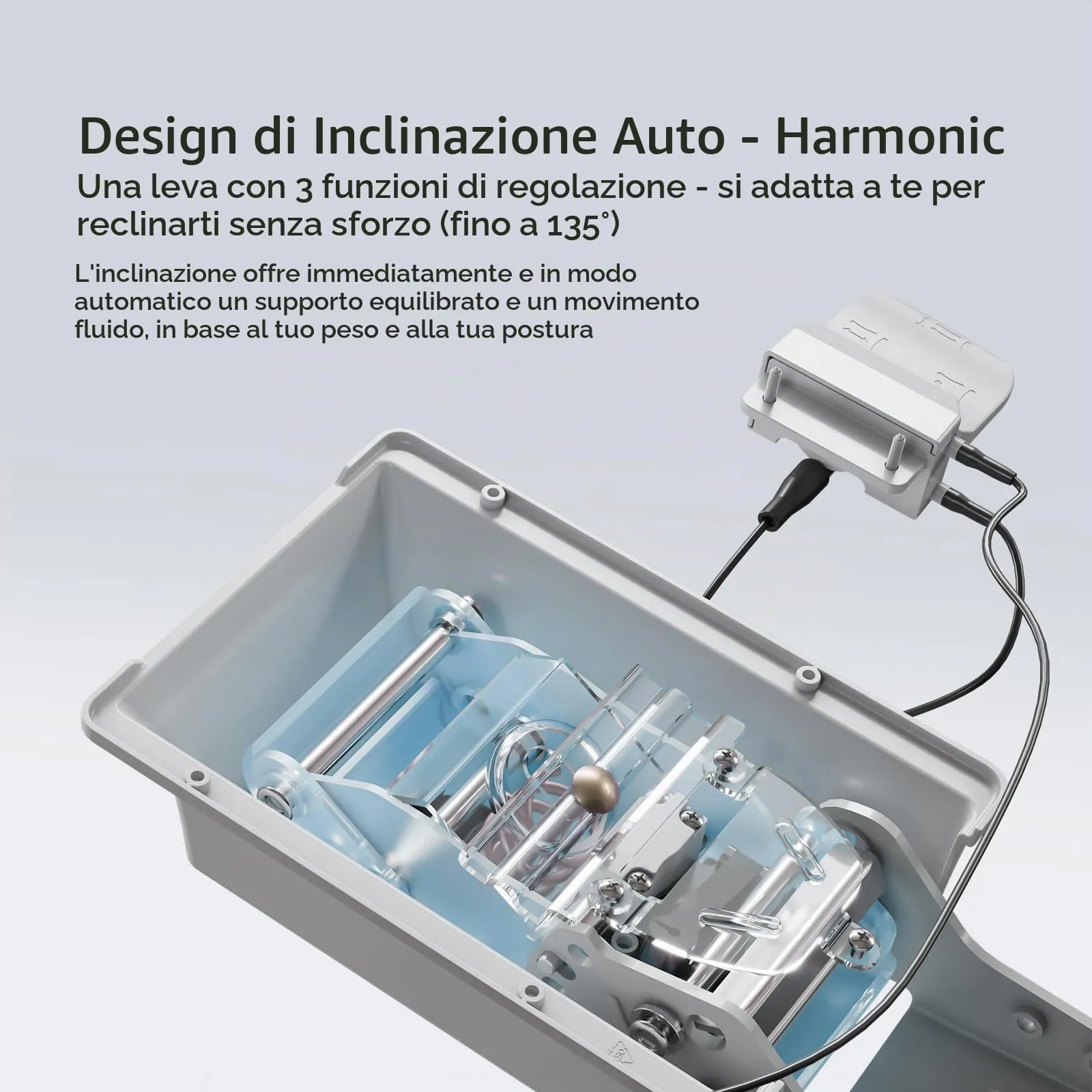 SIHOO Doro C300 Pro Sedia da ufficio ergonomica con braccioli 6D, supporto lombare dinamico, regolazione profondità seduta e poggiapiedi (Bianco) - immagine 7
