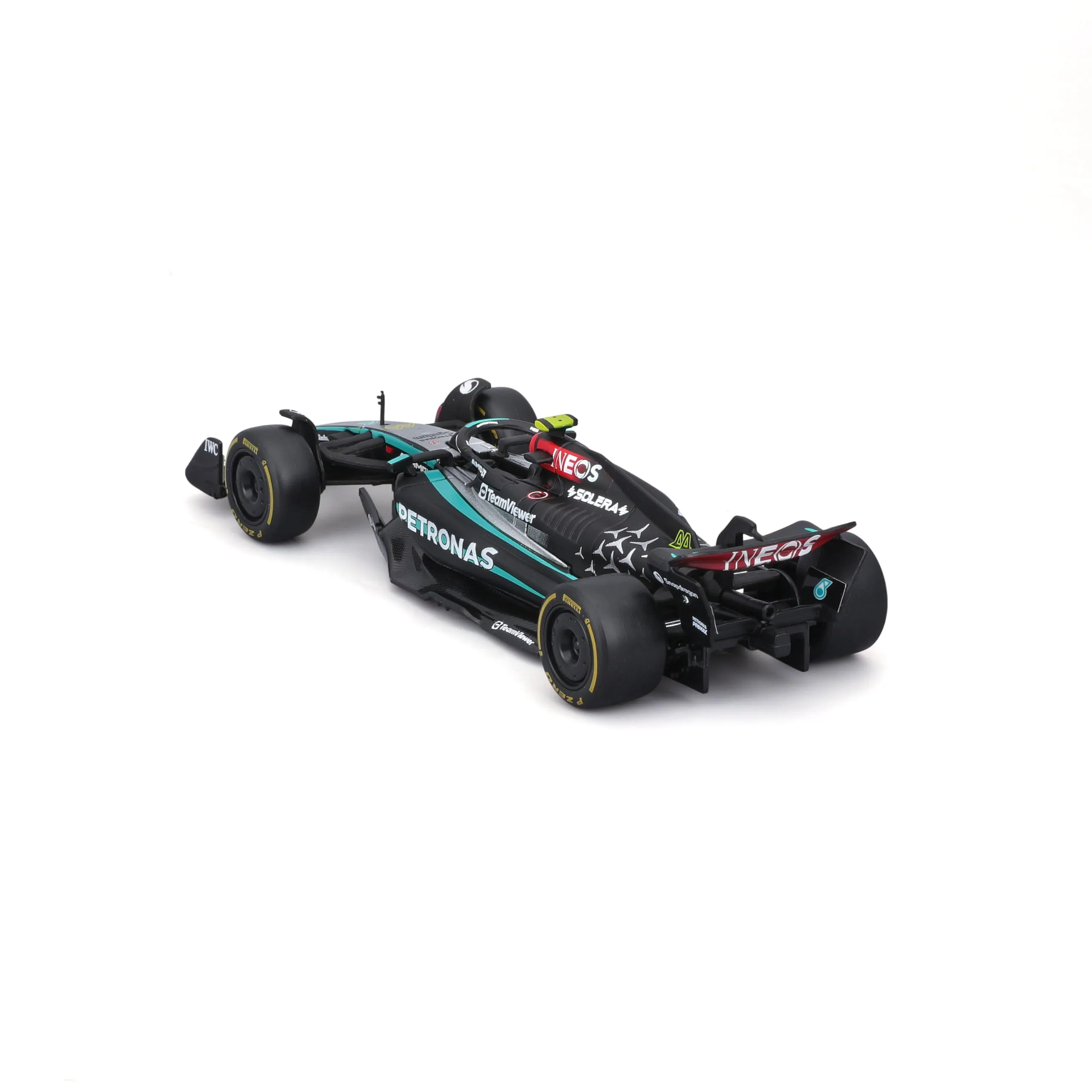 Bburago Mercedes AMG Petronas W15 Lewis Hamilton #44 2024 1:43 Scale Model - immagine 5