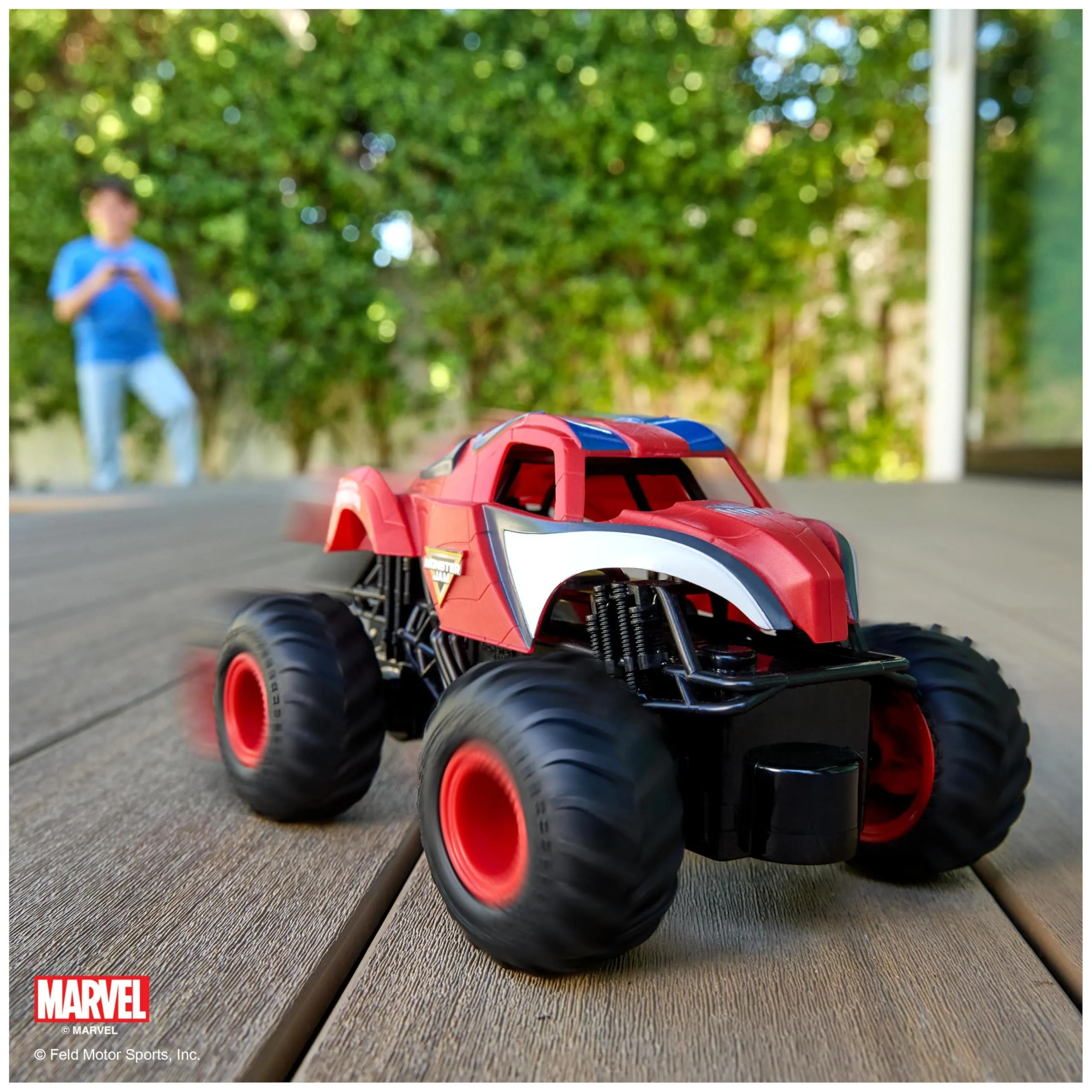 Monster Jam Marvel The Amazing Spider-Man RC Monster Truck, Scale 1:24 - immagine 2