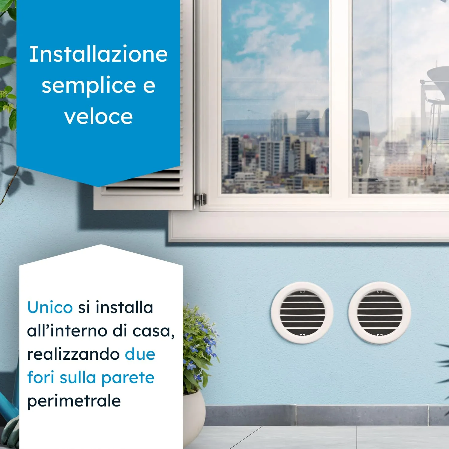 Olimpia Splendid Unico Easy S2 HP Climatizzatore a Pompa di Calore senza Unità Esterna, 2.0 kW, Classe A - immagine 2