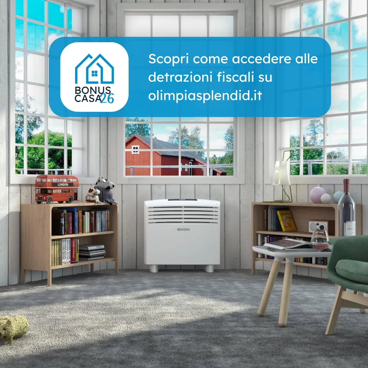 Olimpia Splendid Unico Easy S2 HP Climatizzatore a Pompa di Calore senza Unità Esterna, 2.0 kW, Classe A - immagine 5