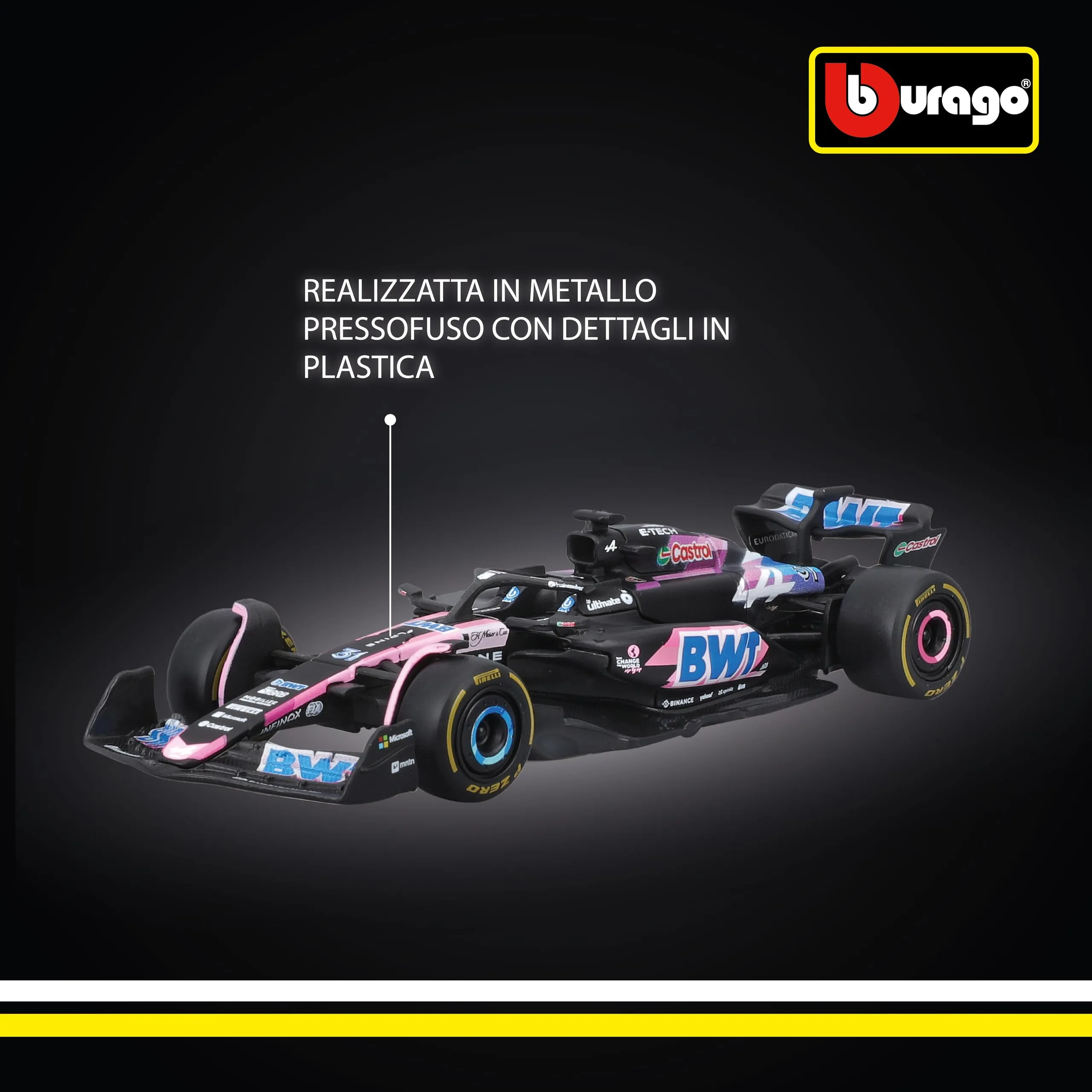 Bburago BWT Alpine A524 Esteban Ocon #31 2024 - 1:43 Scale - immagine 5