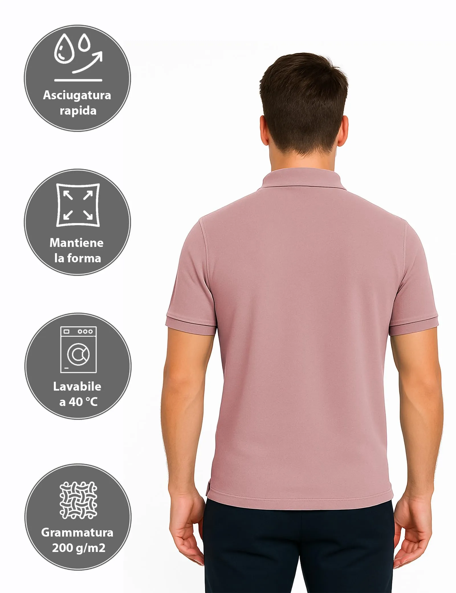 ALPIDEX Maglietta Polo Uomo Manica Corta in Cotone, Set da 3, Dawn, 3XL - immagine 4