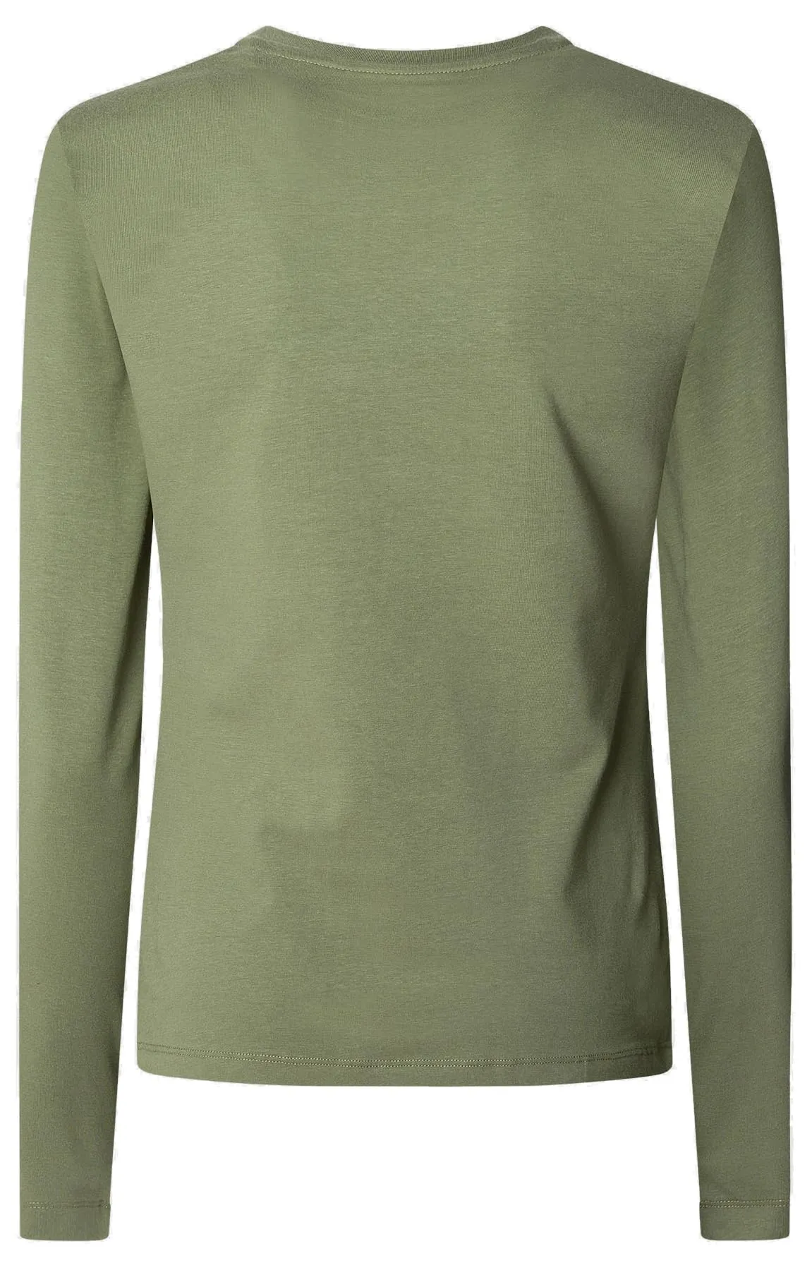 Pepe Jeans New Virginia LS N Women's T-Shirt, Verde Khaki, L - immagine 2