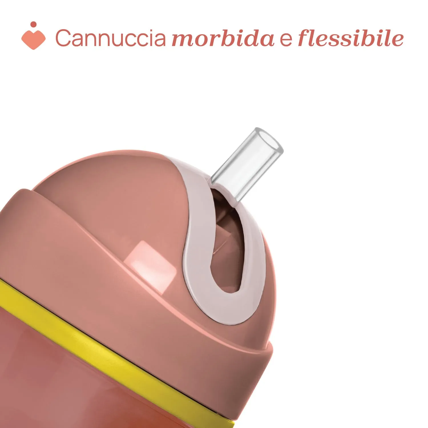 Chicco Sport Cup Bicchiere Antigoccia in Silicone per Bambini 14+ Mesi, 266 ml, Rosa - immagine 4