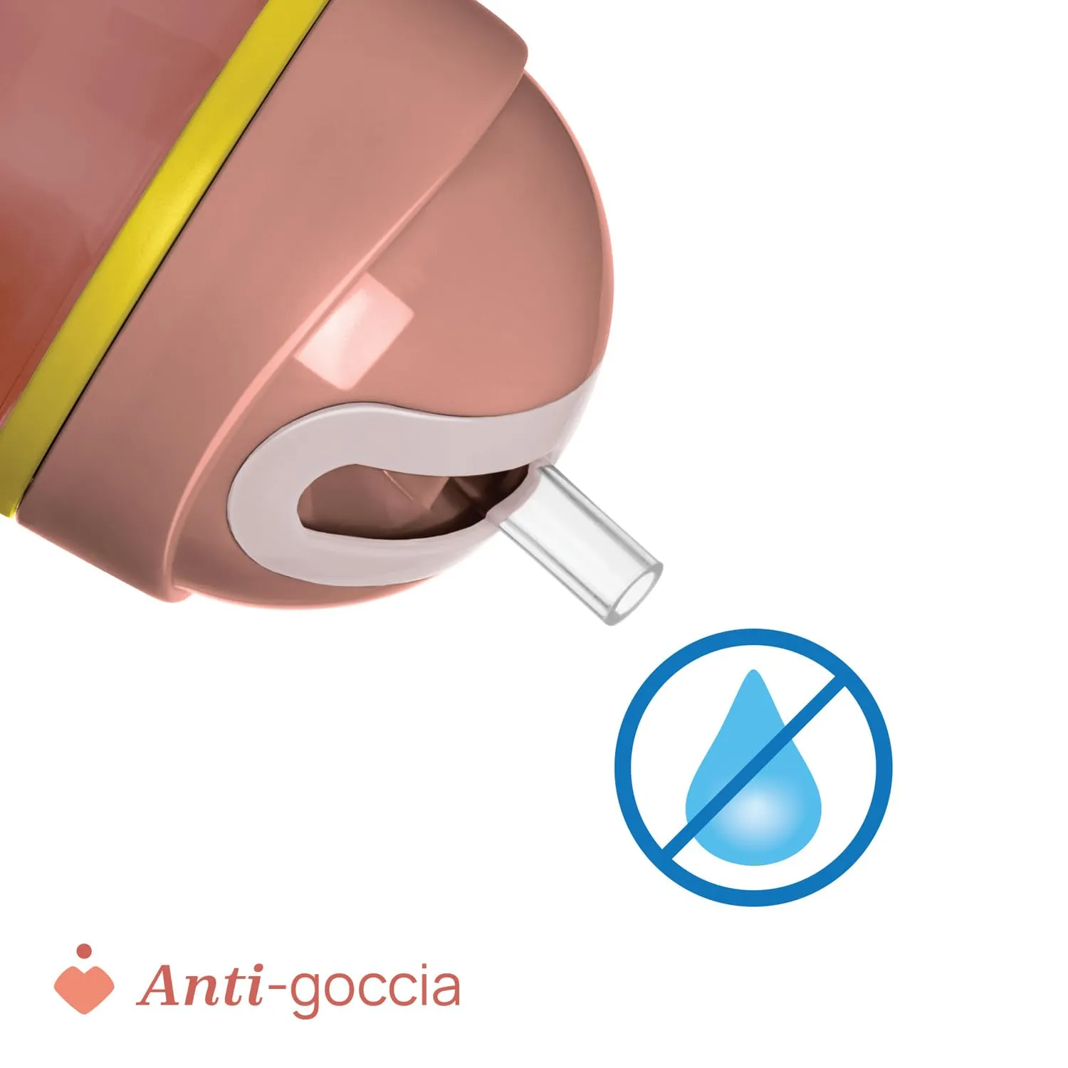 Chicco Sport Cup Bicchiere Antigoccia in Silicone per Bambini 14+ Mesi, 266 ml, Rosa - immagine 5