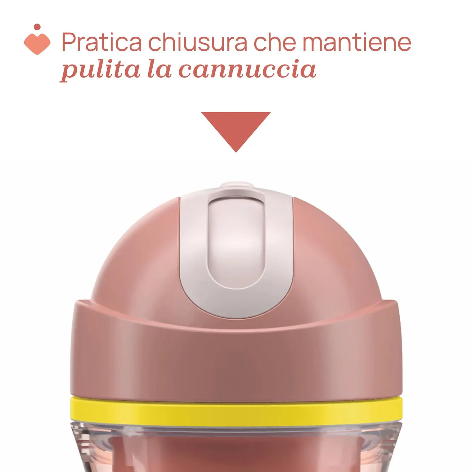 Chicco Sport Cup Bicchiere Antigoccia in Silicone per Bambini 14+ Mesi, 266 ml, Rosa - immagine 6