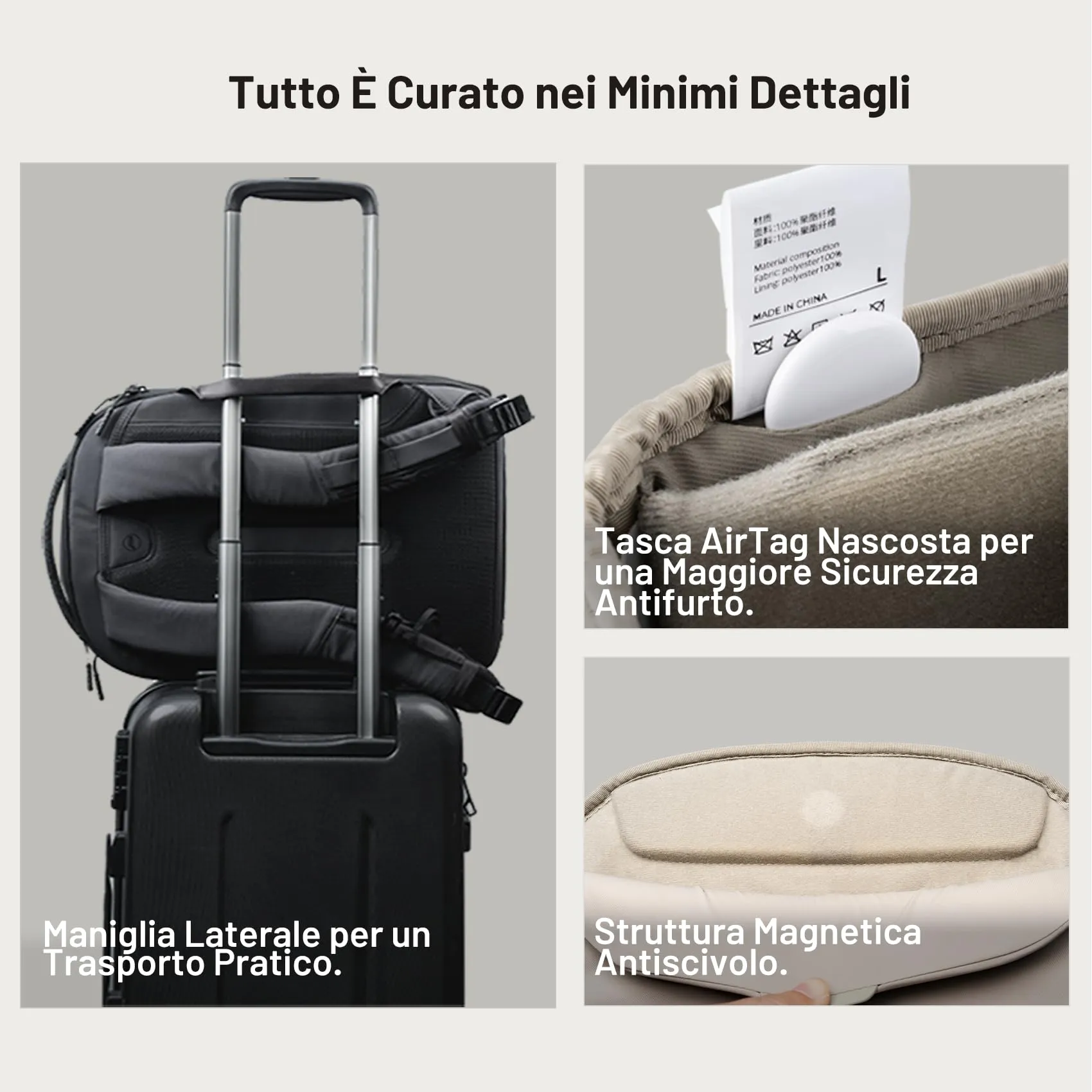 PGYTECH OneGo Lite Zaino Fotografico 16L, Nero Opaco - immagine 7