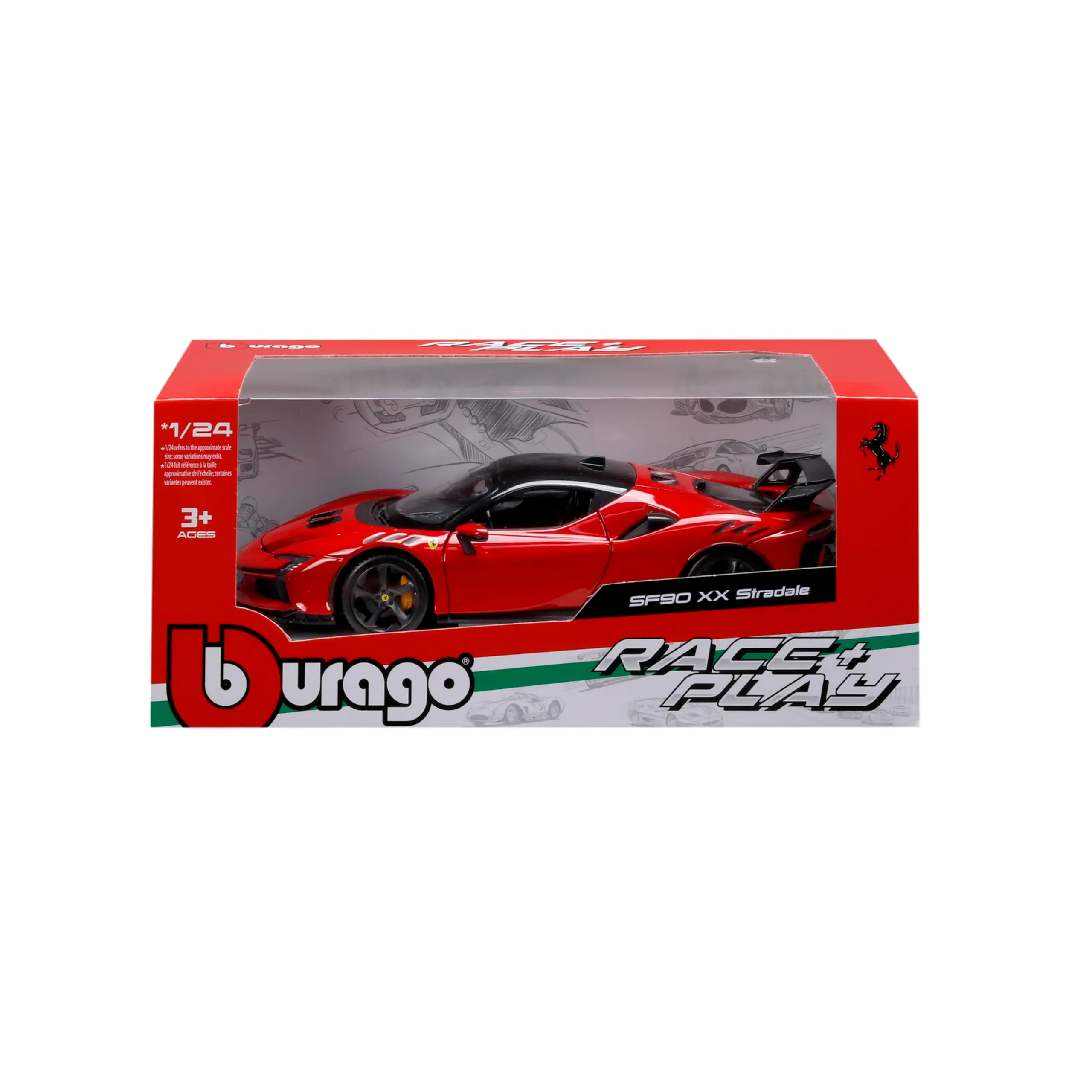 Burago Ferrari SF90 XX Stradale 1:24 Diecast Model Car - immagine 6