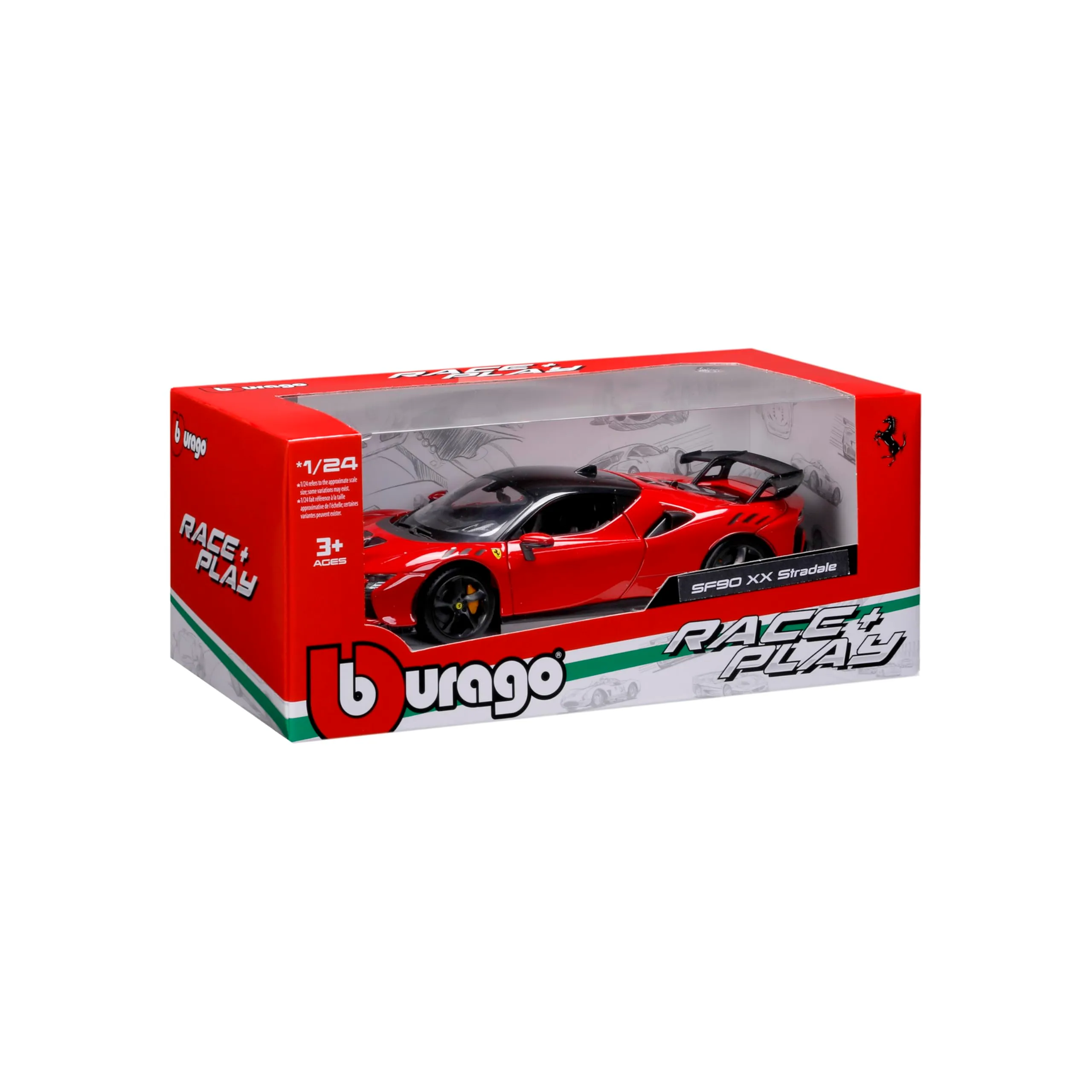Burago Ferrari SF90 XX Stradale 1:24 Diecast Model Car - immagine 7