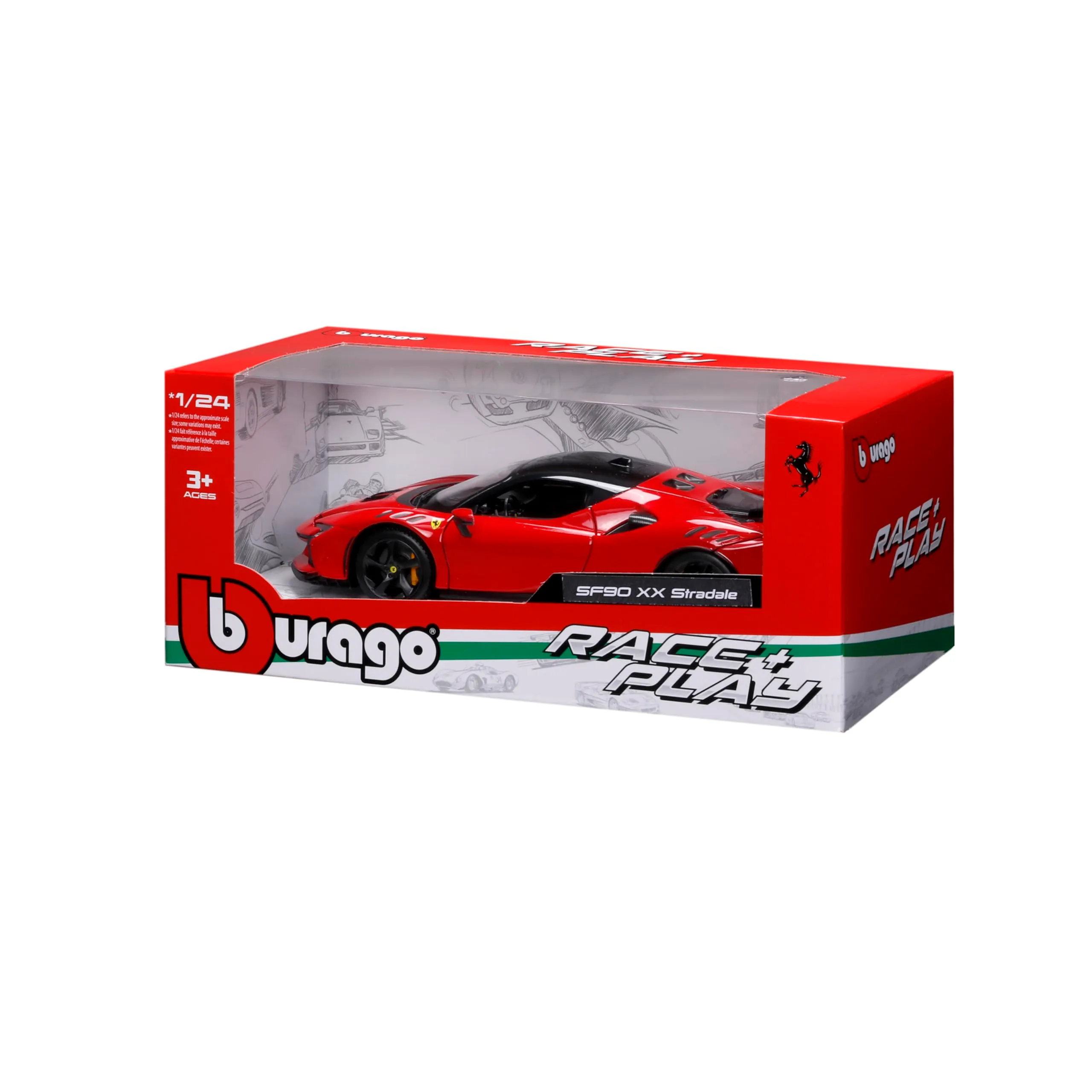 Burago Ferrari SF90 XX Stradale 1:24 Diecast Model Car - immagine 8