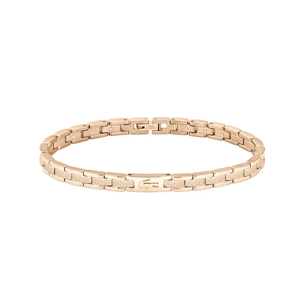 Lacoste Metropole Bracciale da Donna in Oro Rosa Petit Piqué - 2040467 - immagine 1