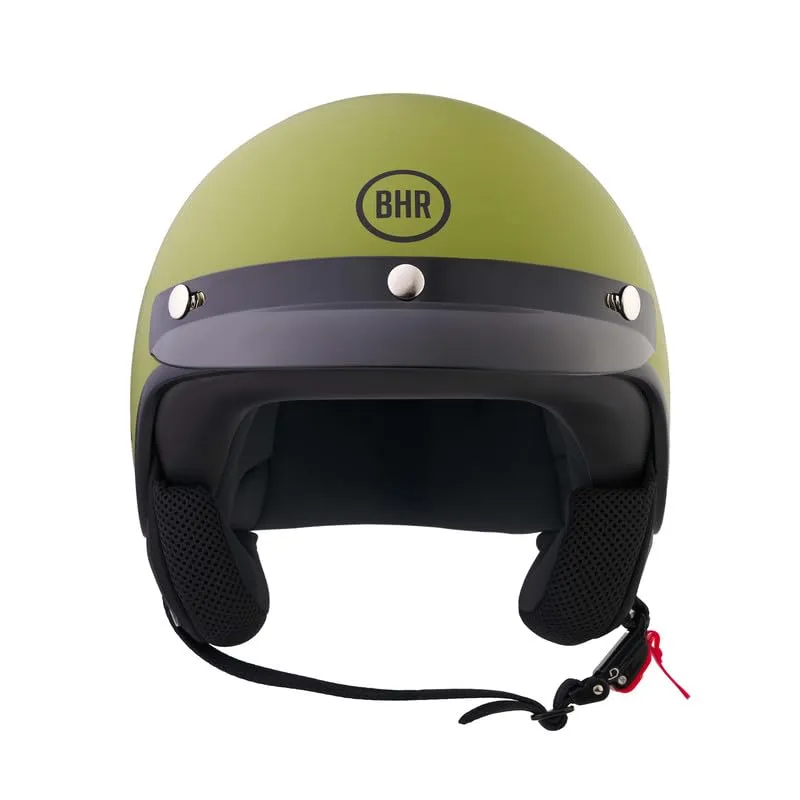 BHR Casco Demi-Jet Scooter 839, Verde Opaco, L - immagine 1
