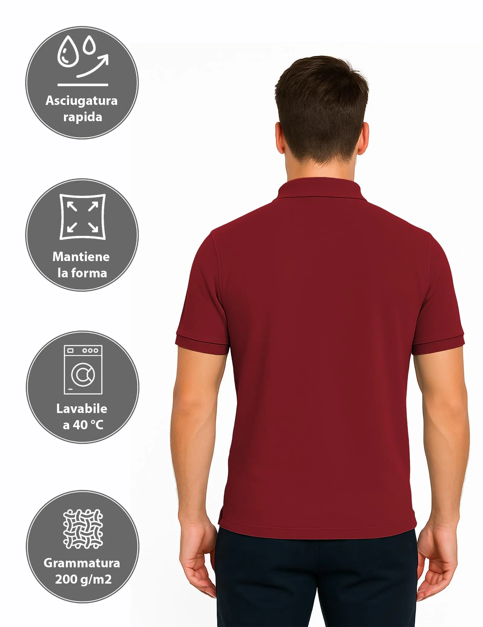 ALPIDEX Maglietta Polo Uomo 5XL Manica Corta Cotone Sunset - immagine 4